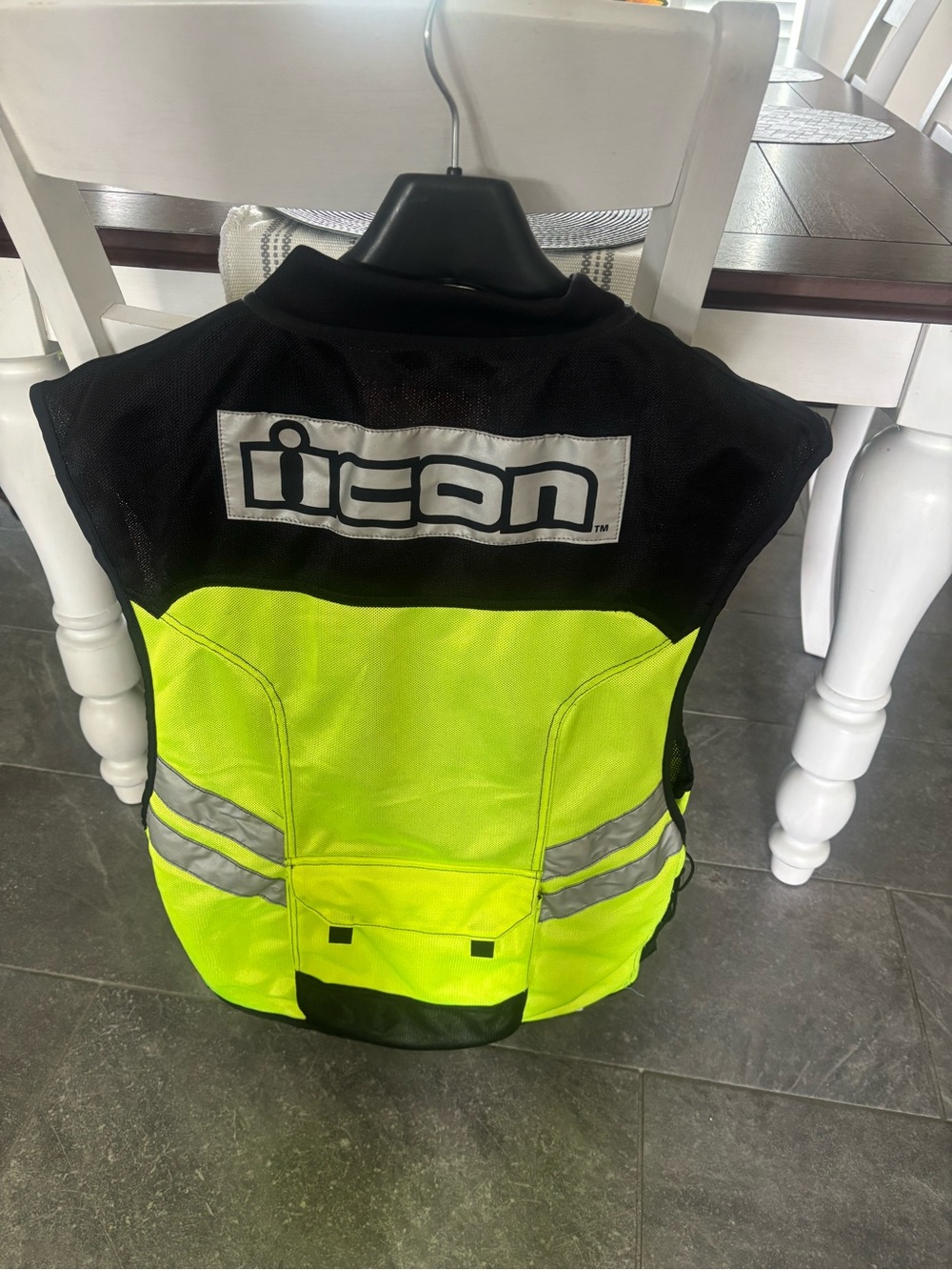 Men’s ICON Black & Neon Yellow High-Vis Safety Vest